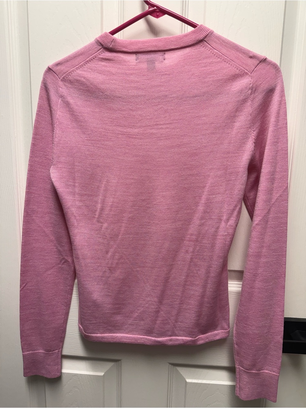 J. Crew Soft Pink Long-Sleeve Crewneck Top - Picture 2 of 7